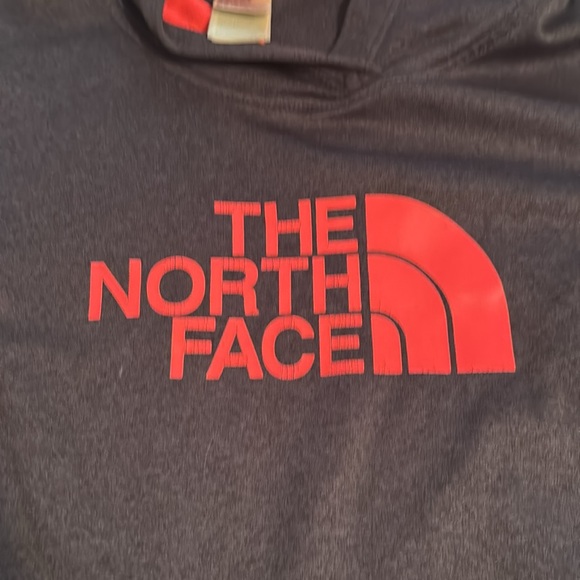 The North Face Charcoal and Coral Hoodie size medium women’s great condition - Picture 3 of 6